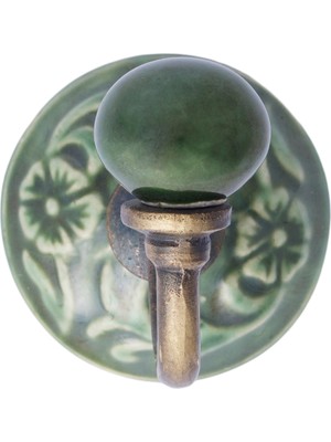 Yargıcı Seramik Detaylı Metal Dekoratif Askı(6x10 Cm)