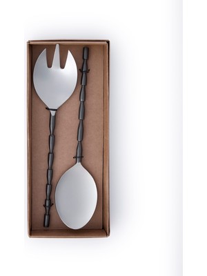 Yargıcı Paslanmaz Çelik Salata Servis Seti(12x30x4 Cm)