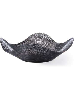 Yargıcı Metal Asimetrik Formlu Sepet(41x13 Cm)