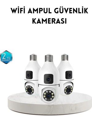 Ampul Tipi Wifi Kamera 2mp Lensli Full Hd Görüntü ve Akıllı Hareket Algılama
