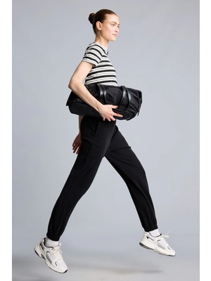 DeFacto Standart Fit Jogger Paça Cepli Modal Sporcu Eşofman Altı H7167AX26AU