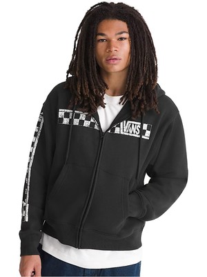 VN000WT2BLK1 Vans Vans Racing Full Zip Erkek Ceket Siyah