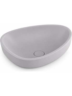 Bocchı ETNA TEZGAH ÜSTÜ LAVABO  58 CM - MAT GRİ (1112-006-0125)