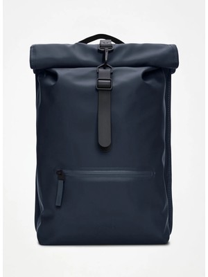 Rains Lacivert Erkek Sırt Çantası Rolltop Rucksack W3