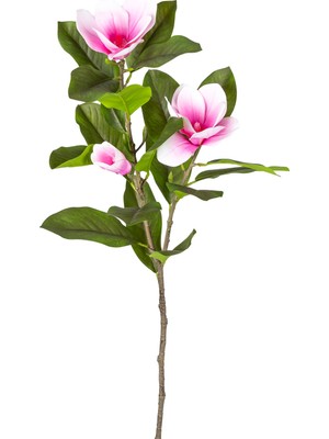 Herdekora Yapay Çiçekli Manolya Dalı Pembe 100 Cm.