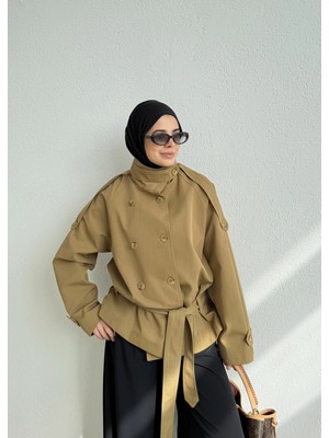 Moda Aksa 2106 Titanik Trenckot Yeşil