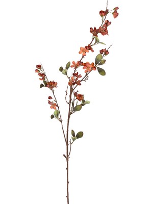 Herdekora Yapay Bahar Dalı Kiraz Çiçeği Turuncu 120 Cm.