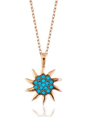 Inure Jewelry Gümüş Güneş Bayan Kolye