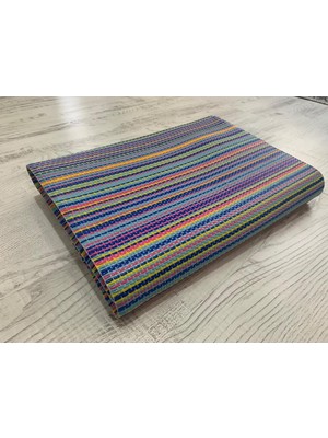 Craft Home Pembe Katlanabilir Plastik Hasır Halı Kilim 240X310 Çift Taraflı Kullanım Modern Desen