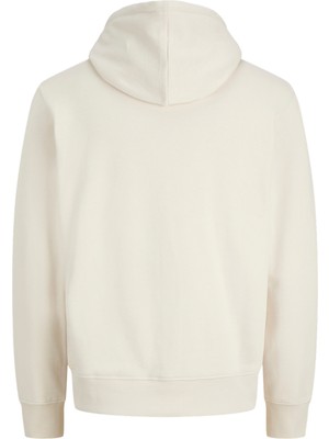 Jack & Jones Erkek Gögüs Baskili Relaxed Fit Kapüsonlu Sweatshirt - Kendrick