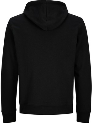 Jack & Jones Erkek Gögüs Baskili Relaxed Fit Kapüsonlu Sweatshirt - Kendrick