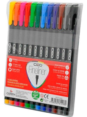 Ceo Fineliner Kalem 12’li FL0002