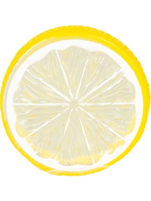Herdekora Yapay Limon Dilimi Yuvarlak 10'lu Set Sarı