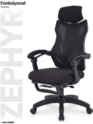 Karr Gaming Zephyr Oyuncu Koltuğu - Siyah