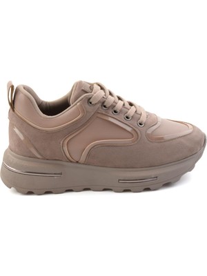 Bambi Vizon Vizon Süet  Kadın Sneaker K01313003072