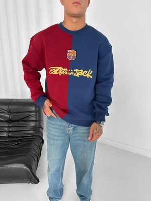 Sentinel Wear Barça Travis Detaylı Premium Oversize Sweatshirt