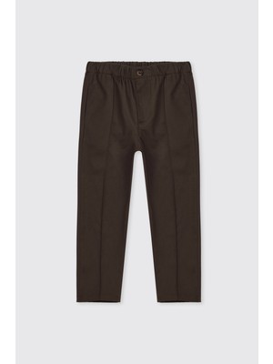 Panço Erkek Çocuk Bol Paçalı Kahve Pantolon