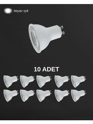 Cata CT-4215 LED Ampul 8W GU10 Duy Beyaz Işık - 10 Lu Paket