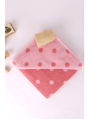 Pembe Puantiyeli 80X80 Bebek Kundak
