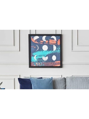 Vivense Ahşap Yağlı Boya Dokulu Tablo, Age Of Moon