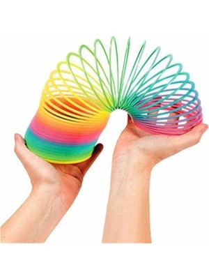 Kartoy Fidget Stres Yayı - Magic Spring Rengarenk Gökkuşağı Stres Yayı No:6
