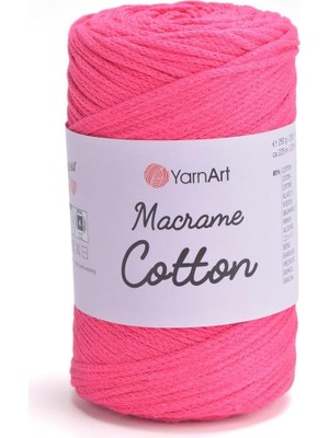 Art Macrame Cotton - Makrome El Örgü Ipi Fosforlu PEMBE-803
