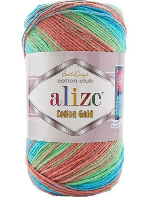 Alize Cotton Gold Batik El Örgü Ipi 5 Adet (8097)