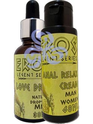Bezos Eros Legent Rıax Cream Arka Teskin Edici Gevşeklik Kremi 60 ml + Soğuk Erkeklere Iiçecek 30 ml