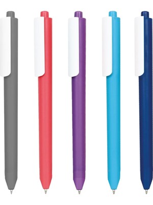 3'lü Jel Mürekkep Kalem Seti - Mat Gövdeli Şık Tasarım - 0.5 mm Mavi Mürekkep Akıcı Yazım - Okul, Ofis ve Günlük Kullanım Için Ergonomik Tükenmez Kale