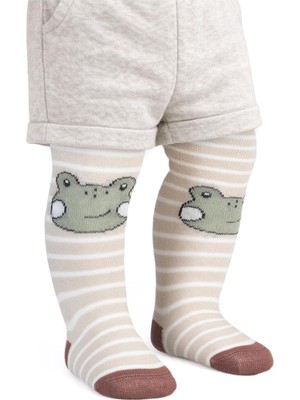 Frog Bebek Erkek Külotlu Çorap, 6-18 Ay, Yeşil
