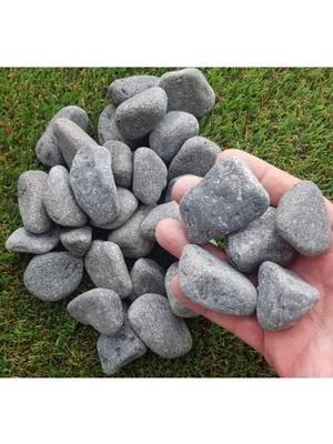 Gri Dolomit Taş, 15 Kg, 2-4 Cm, Dere Taşı, Çakıl Taşı, Bahçe Süs Taşı, Akvaryum Teraryum Taşı