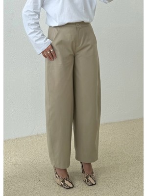 Moda Aksa 3973 PAMUKLU GABARDİN BAREEL koyu bej