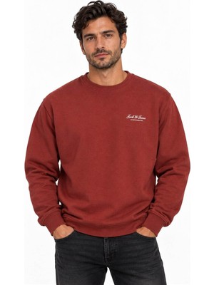 Jack & Jones Jjearchıve Graphıc Sweat Crew Neck Noos Kiremit Erkek Sweatshirt 12287995