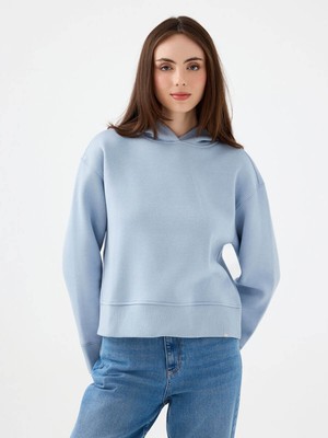 Loft Oversize Fit Açık Mavi Kadın Sweatshirt LF2033675