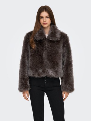 Only Onlmanny Faux Fur Otw Noos Kahverengi Kadın Mont 15322406
