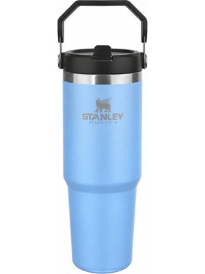 Stanley  The Iceflow Flip Straw Pipetli Termos Bardak 0,89 Lt Açık Mavi