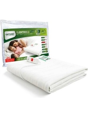 Omak Tek Kişilik Elektrikli Battaniye 90 x 145 cm Düz Renk Polyester Kumaş Özelliğiyle