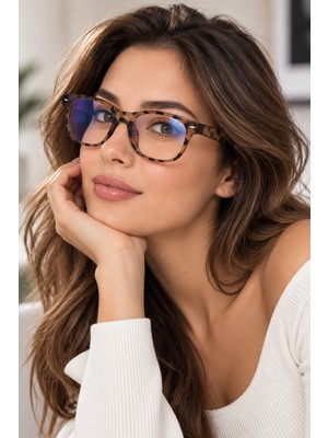 Modalucci Blue Block Mavi Işık Korumalı Bilgisayar Gözlüğü | UV400 Korumalı | Hafif Unisex Şeffaf Cam | Dijital Ekran Koruması