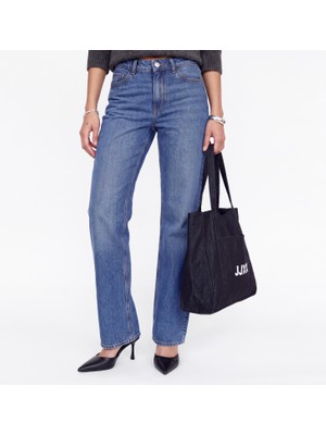 Jack & Jones Kadin Straight Fit Yüksek Bel Jean - Dublin