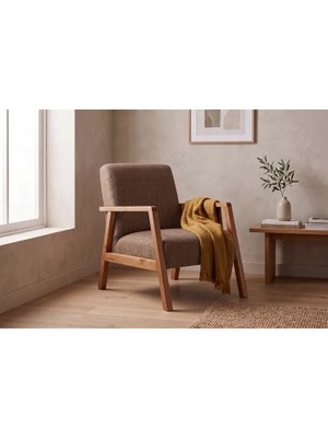 Vivense Lucca Berjer Natural Ahşap, Kahverengi