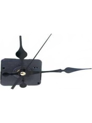 Quartz Akar Sessiz Duvar Saati Mekanizması 16 mm ve Seti (Akrep - Yelkovan - Saniye) Askısız EXIZNM355