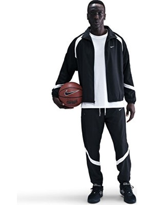 Nike Nıke M Nk Wvn Icon Jkt Strtfv Sn Erkek Basketbol Ceketi HV3363-010 Siyah