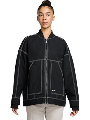 Nike Nıke W Nsw Street Gx Cargo Jkt Kadın Günlük Ceket IB2037-010 Siyah