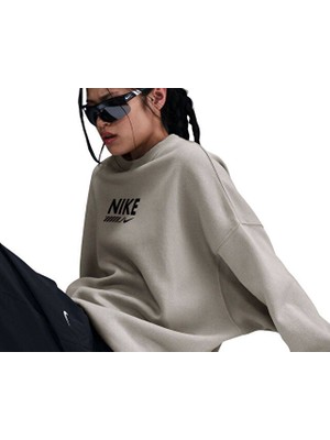 Nike Nıke Sportswear Kadın Günlük Sweatshirts HM4318-014 Gri