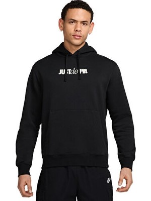 Nike Nıke U Nsw Club Hdy Po Bb Gn Erkek Günlük Sweatshirt HJ0606-010 Siyah