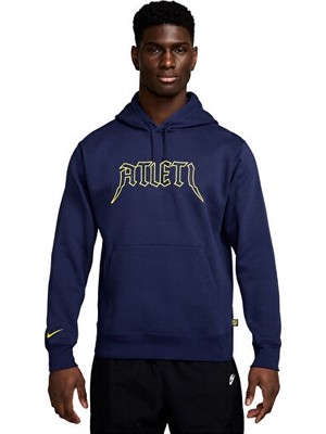 Nike Nıke Atm M Nsw Club Hdy Po Bb Gx Erkek Futbol Sweatshirts HM2845-424 Mavi