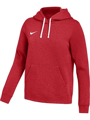 Nike Nıke W Nk PARK26 Flc Po Hoodıe Kadın Futbol Sweatshirts IB1224-657 Kırmızı