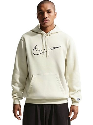 Nike Nıke M Nk Club Bb Hoodıe Ctb Erkek Günlük Sweatshirts IF0685-229 Kahverengi