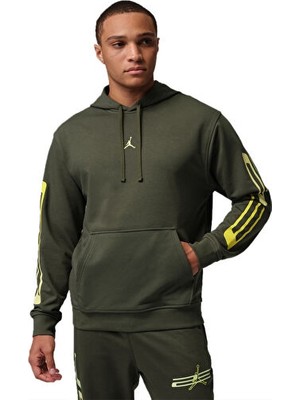 Nike Nıke M Jordan Df Spt Csvr Gfx Flc Po Erkek Günlük Sweatshirts IF0851-325 Yeşil