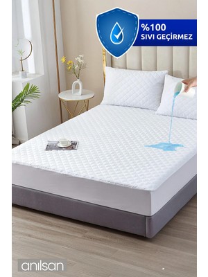 Anılsan Mikrofiber Yatak Alezi - Sıvı Geçirmez Yatak Koruyucu , Tek ve Çift Kişilik Seçenekleriyle
